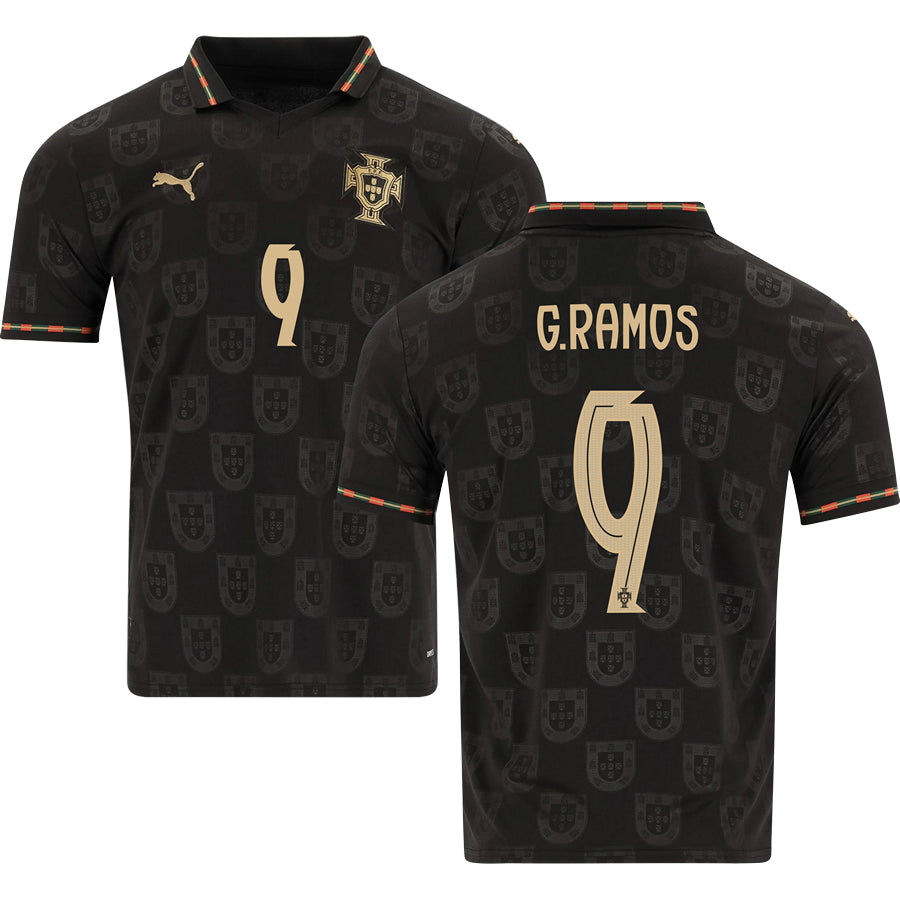 Portugal Black Panther World Cup 2026 Away Replica Jersey Adults